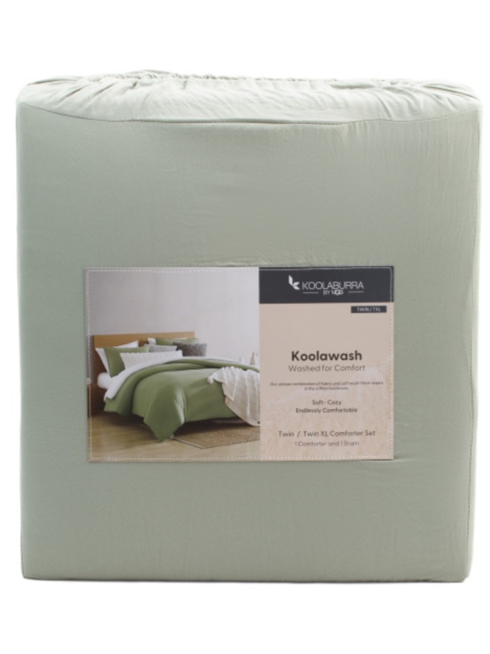 Koolaburra By Ugg Washed Green Comforter Set